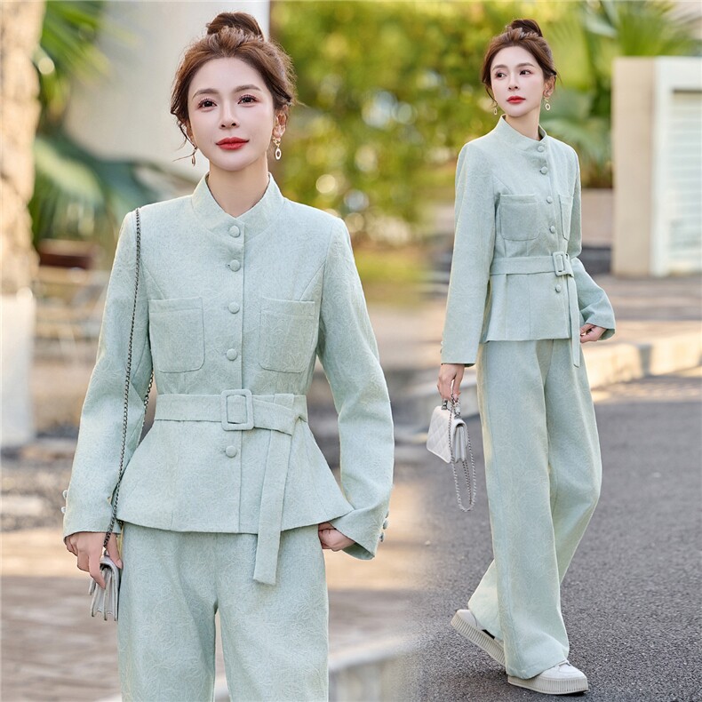 2026春季港风新款淑女气质收腰御姐炸街两件套套装，女装套装/套裙，伊仟回