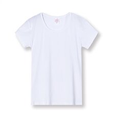 夏季新款百搭短袖t恤女大圆领半袖纯棉上衣2021，女装T恤，布衣桑