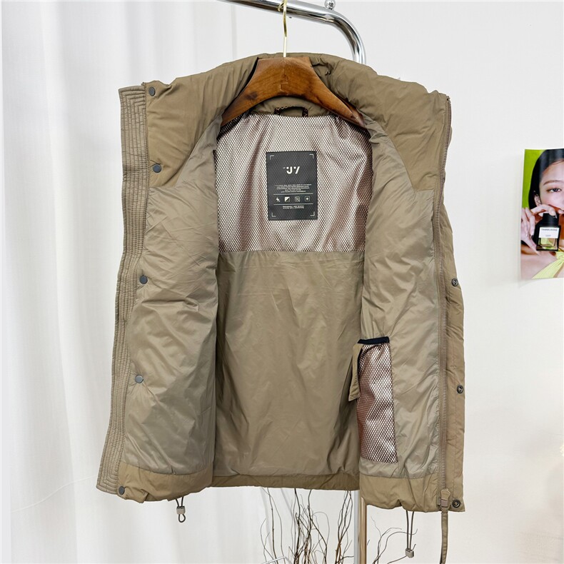 男士白鸭绒短款立领马甲D213-518-P280,男装背心/马甲,电商D213