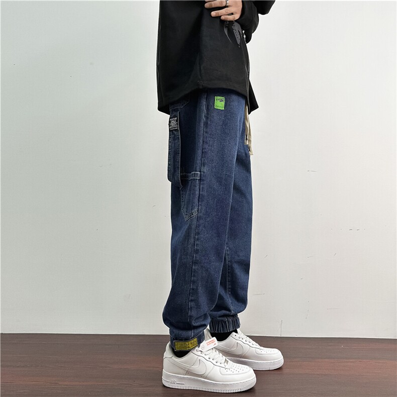 k301-p55-控78M-5XL牛仔黄泥在高阶宽松大码牛仔裤cityboy,男装牛仔裤,星座116
