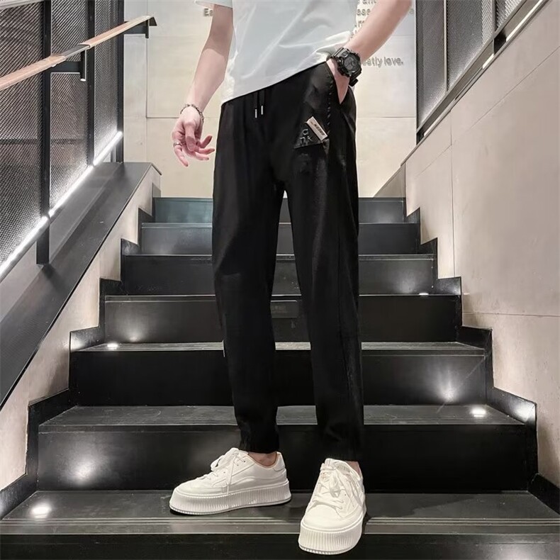 青春流行工装裤休闲裤夏季宽松型时尚潮牌LK02P40,男装休闲裤,星座1116-2