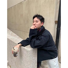 美式复古夹棉加厚底特律工装牛仔外套男女翻领夹克cleanfit上衣潮，男装工装外套，星座1210-1