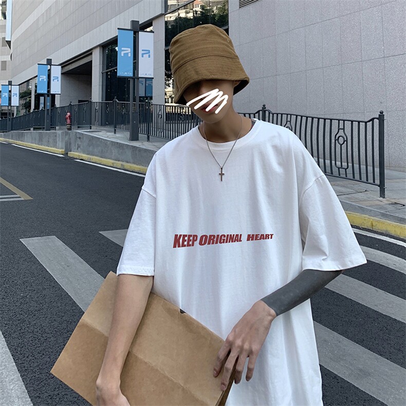 DX17071-P20纯棉短袖t恤男大码半袖打底衫宽松体恤衫港风,男装T恤,电商A040