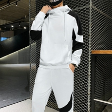 卫衣套装男秋季新款连帽衣服青少年套头宽松两件套DS953T，男装卫衣，电商A102