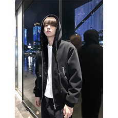 XZ514-2-25108-P110一体毛座山雕连帽棉服加厚保暖夹克冬季外套男，男装夹克，星座514-2(原B239)