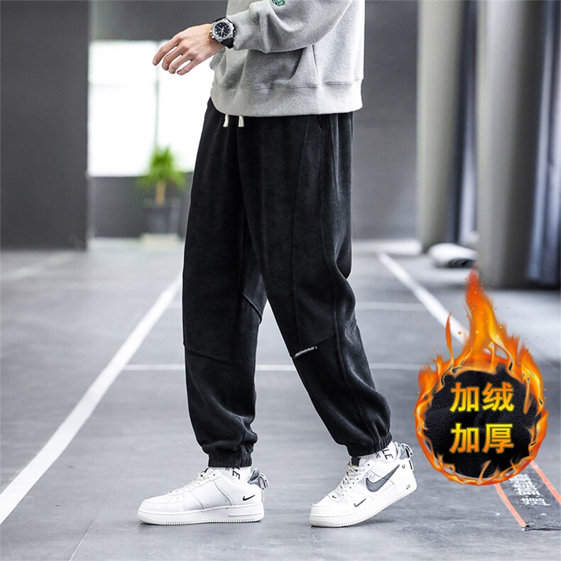 大码加绒加厚束脚休闲裤1516-1_9968加绒L-4XLP605XL-10XLP70,男装休闲裤,星座1516-1