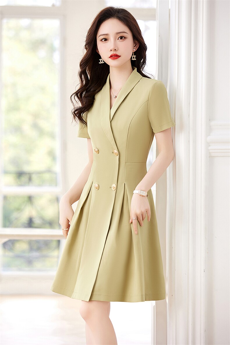 西装连衣裙女2025夏季新款小个子时尚职业气质高级感短袖西服裙女,商品下架区,贝蕾酷儿