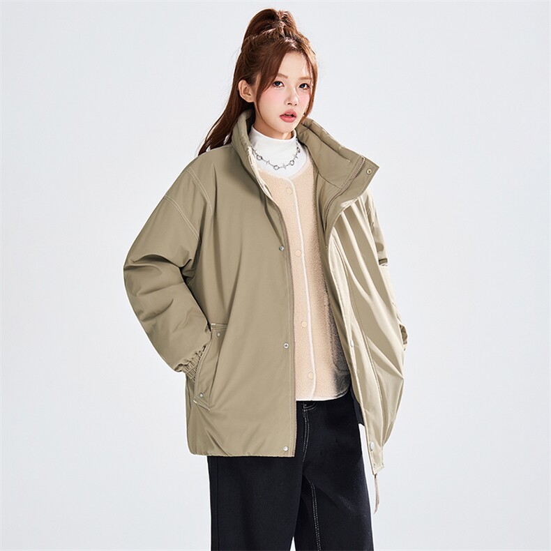 现货冬季白底女模得物二开基础款棉衣男女同款C323-1-MY8836-P88,男装棉衣,电商C323-1