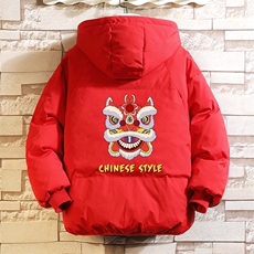 控128加绒面包服男大码羊羔毛衣男MY16185-P100，男装棉衣，电商A040A