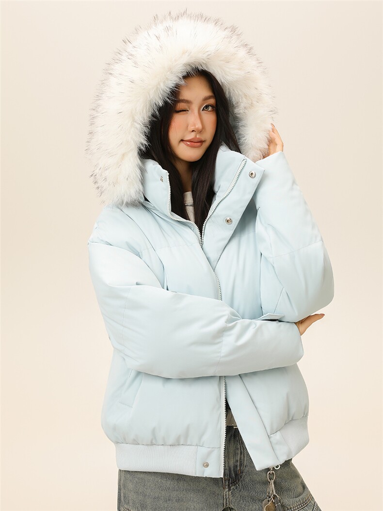 潮流宽松连帽棉服高街潮牌休闲棉衣A161-9986-,男装棉衣,电商A161
