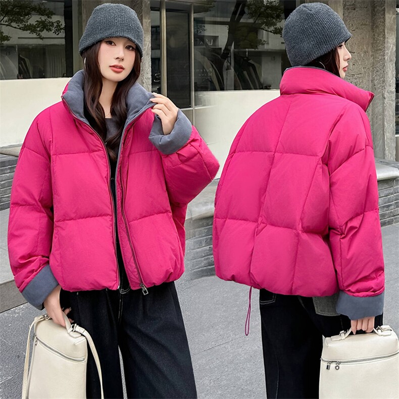 2025年冬季新款时尚潮流90白鸭绒舒适柔软短款羽绒服，女装羽绒服，超帛