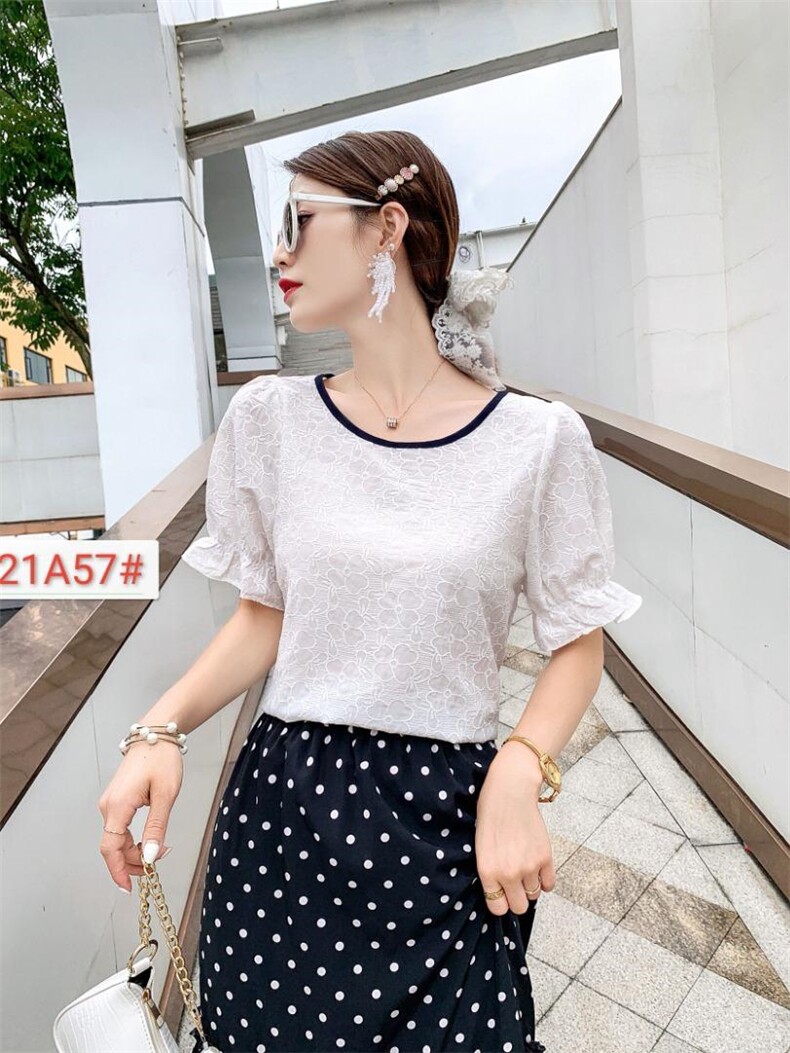 现货夏季特种绣百搭上衣 M一XⅩL，女装，锦绣阁