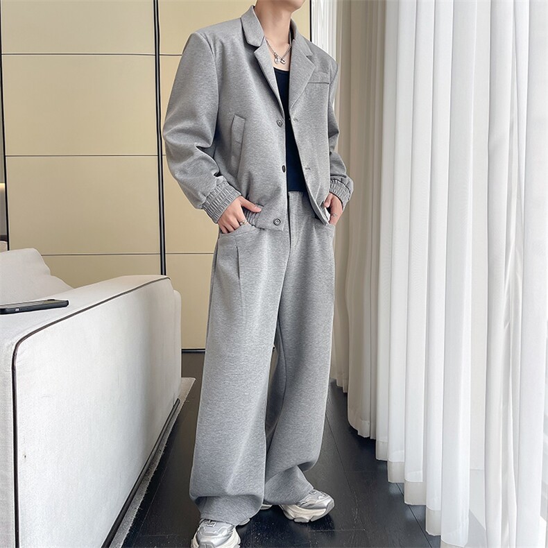 2025冬季网红加绒西服套装西装两件套运动套装P175常规P165,男装西服,星座1104（原A460）