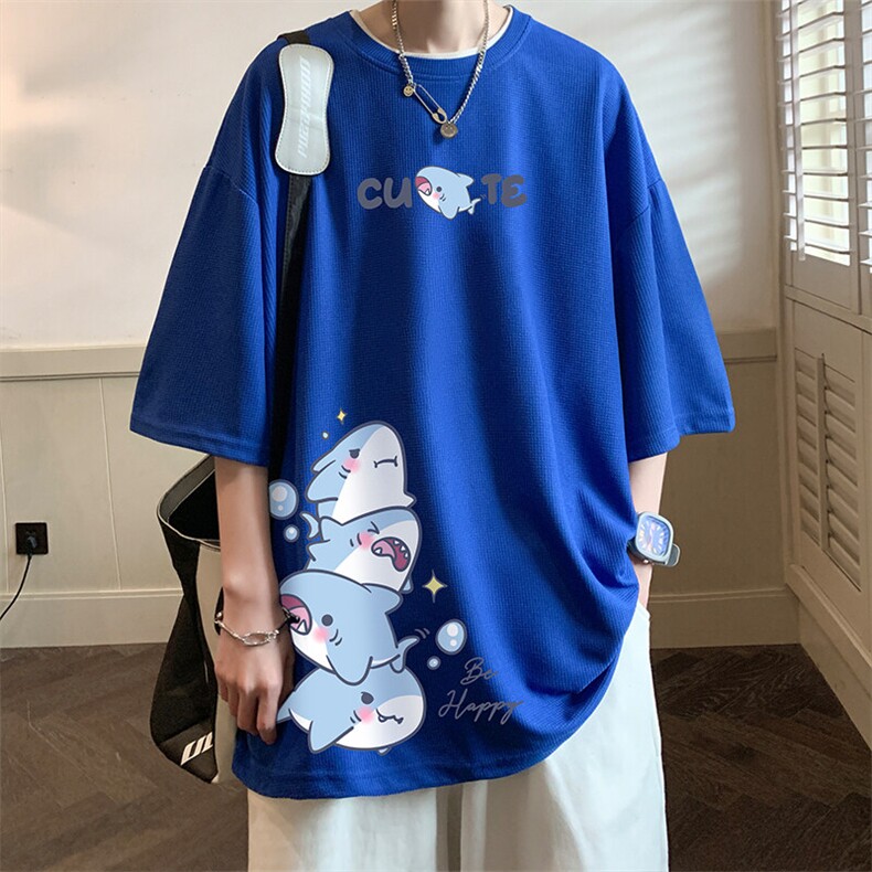 华夫格t恤男短袖男大码五分袖大皂风HT73432-P22,男装T恤,电商A040