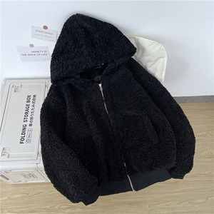 美式羊羔毛棉衣男冬季潮加厚慵懒风毛毛棉服痞情侣外套MF386-P95图片