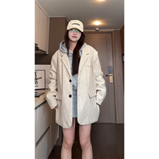现货WT902-P85控108大码高品质现货灯芯绒印花西装外套，男装西服套装，电商D232