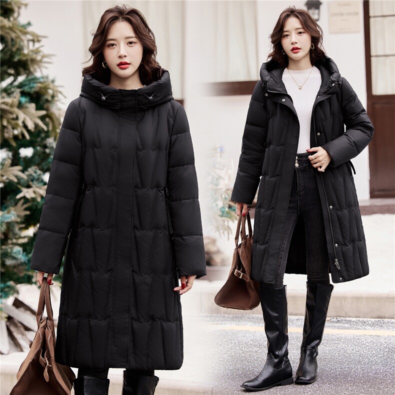 2025年冬季长款90白鸭绒羽绒服女,女装羽绒服,阳光伊恋