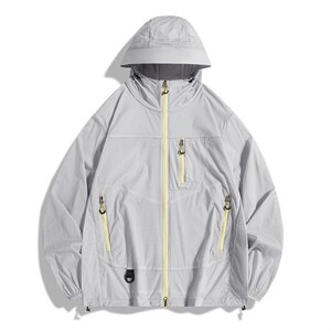 UPF50+有报告 凉感轻薄透气宽松大码潮流防晒服 DQC659-P48，男装防晒衣，电商B306