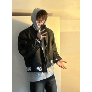 【有货】加棉666CC-特P73 常规JK110CC-特P65 花卉拼接外套男夹克图片