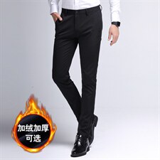 BX9808钱塘2020-2中年男士加绒商务合身厚款冬季休闲裤货稳P76，男装休闲裤，钱塘207-2