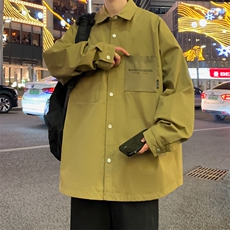 春季新款衬衫外套男潮流宽松休闲工装夹克C01-P75，男装夹克，星座308B-2