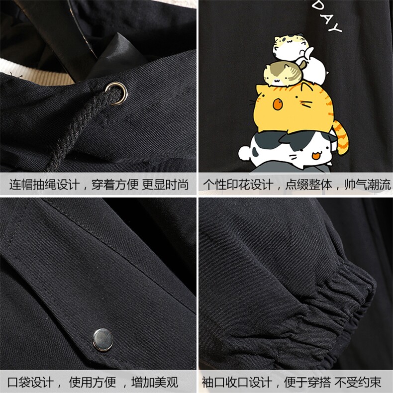 JK41090-P85纯棉连帽夹克男士大码工装夹克男外套男砖墙挂拍,男装夹克,电商A040A