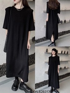 采用的毛毛虫面料柔软又有垂感，使裙子看起来高端上档次。,其它,YITI壹题