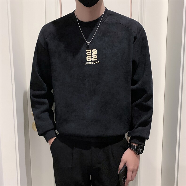 B340WY2767P6898店主风无头风冬季加绒卫衣男,男装卫衣,电商B340