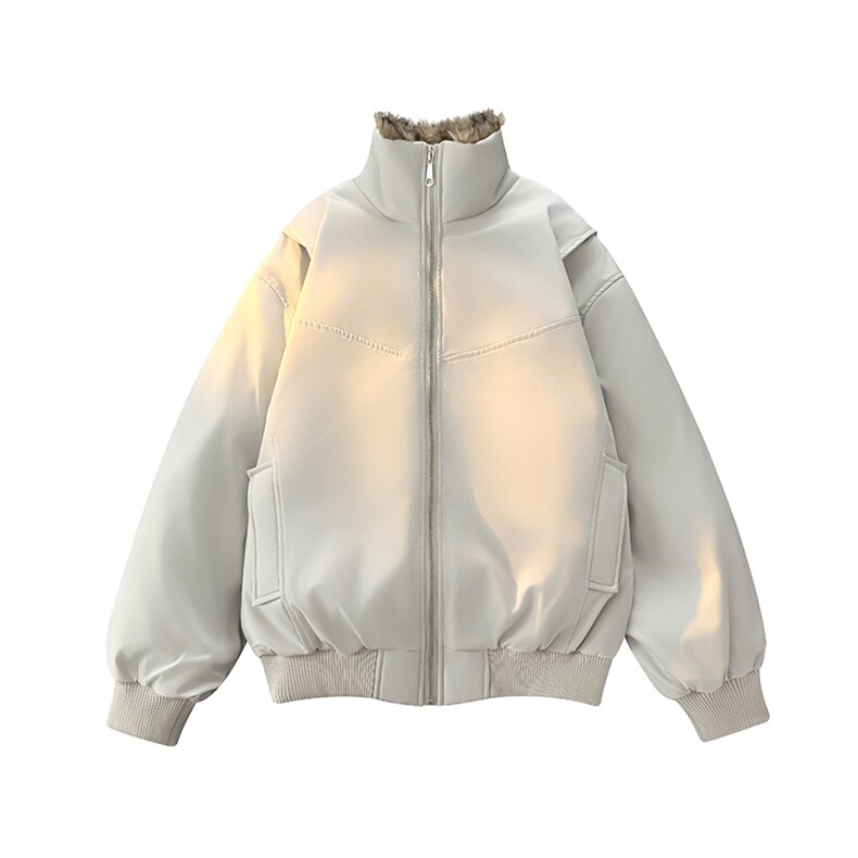 新款座山雕美式复古显高立领棉服外套加绒高领棉衣MY2584P100,男装棉衣,电商A128