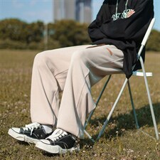 秋季ins潮牌直筒裤宽松百搭长裤日系复古休闲裤男K4274-P32，男装休闲裤，星座512-2