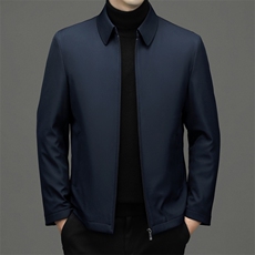 男装加厚保暖鹅绒羽绒服冬季新款中年男士商务休闲翻领上衣外套，男装羽绒服，电商B212（原钱塘6029）