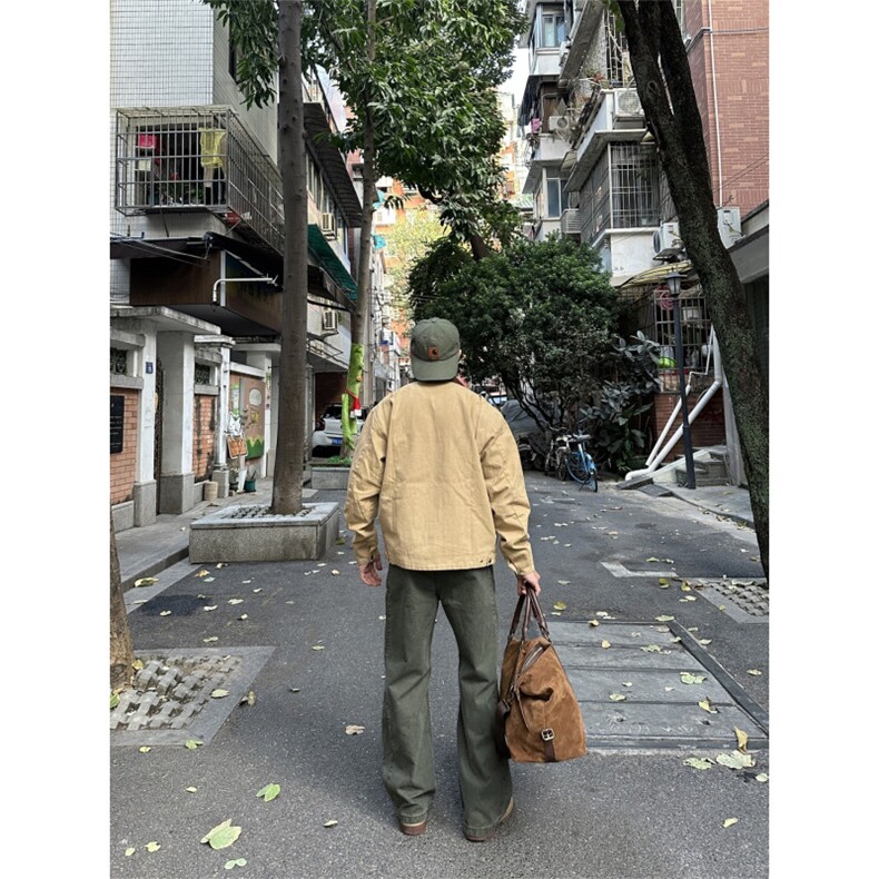 AK2126-P60美式复古水洗直筒工装裤高街简约风休闲裤,女装休闲裤,星座617A-2