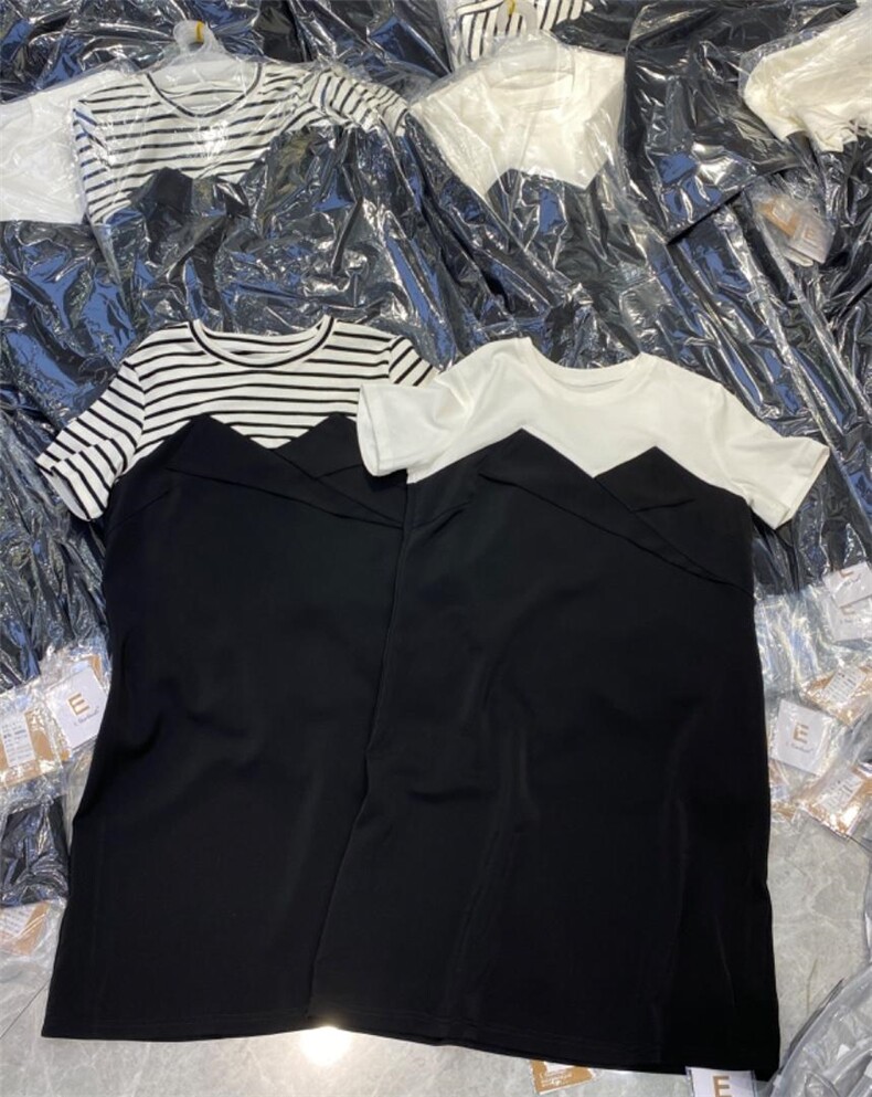 欧货拼接连衣裙，女装连衣裙，浪漫E点