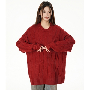 特批 光板 得物\唯品\抖音二开 高品质绵羊绒花纹圆领毛衣M503P50图片