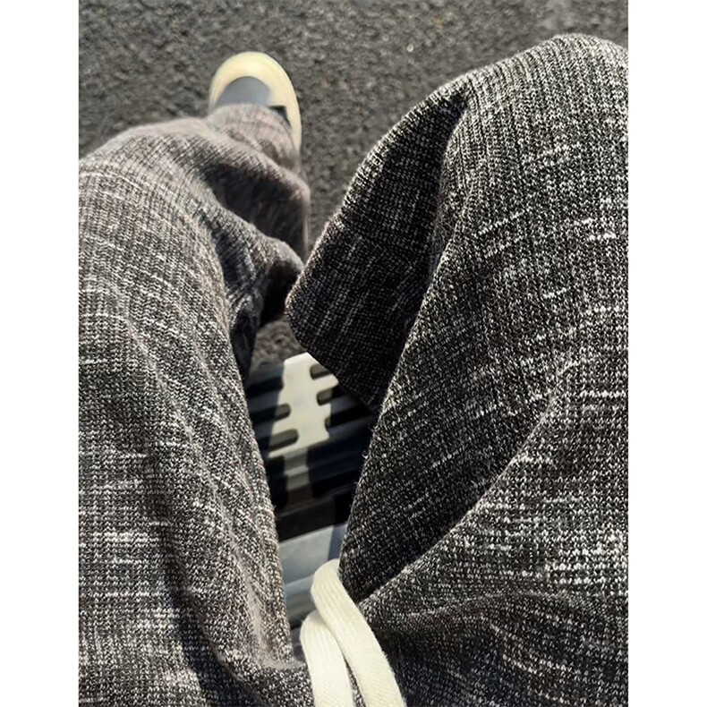 重磅420gK9527批40加绒批50针织休闲裤加厚保暖裤子宽松阔腿裤，男装棉衣，电商D229A