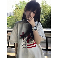 T0675-P25创意美式A加趣味印花短袖男女同款上衣，男装T恤，星座617A-2