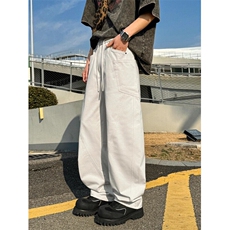 高街做旧黄泥牛仔裤男秋冬潮流修身直筒休闲裤大口袋裤子NBB7，男装休闲裤，星座1116A（原606A-3）