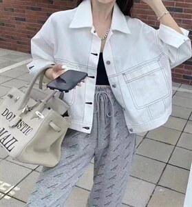 牛仔外套图片