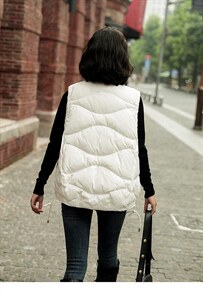 羽绒马甲，女装马甲，美惠百合