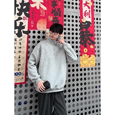 抖音得物品质二开26春装美式高阶结构半拉链立领卫衣外套W91，女装短外套，电商A486