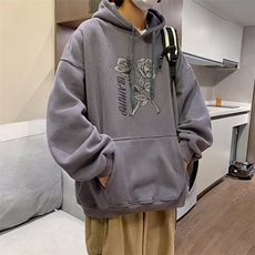 2023新款潮牌卫衣男青少年秋季休闲连帽套头印花帽衫YJ69加绒P30，男装卫衣，星座1116-2