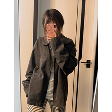 【有货】底特律夹克男款春秋美式水洗做旧短款工装外套Y188CC-P75，男装夹克，星座1007（原301D）