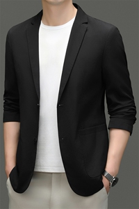 秋季新款西装男西服简约外套西服商务休闲小西装单西图片