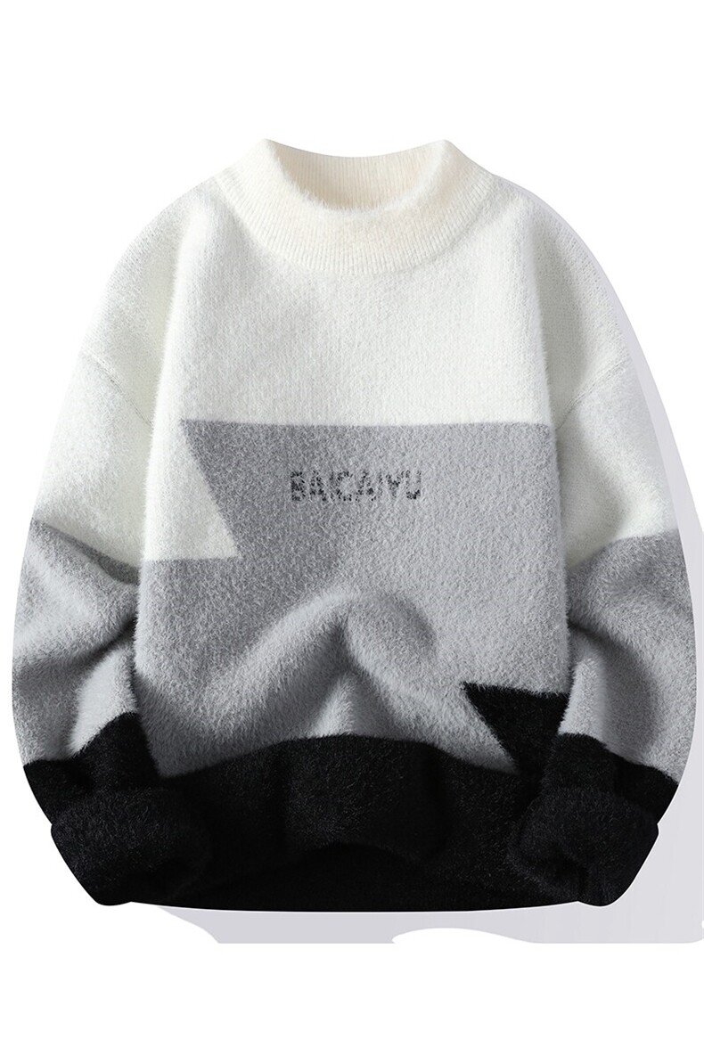 2024【新品】秋冬新款男士仿貂绒针织衫潮流百搭毛衣-M5179-P35,男装针织衫/毛衣,星座1105