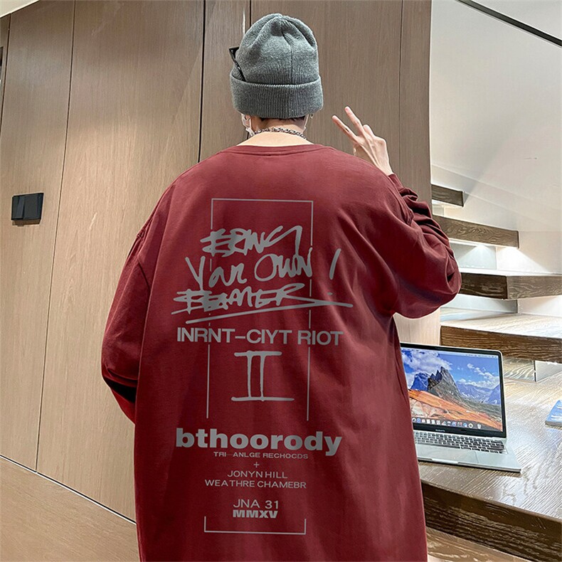 抖音得物供货量大从优可提供视频美式长袖T恤CT820特P25,男装T恤,电商A486-1