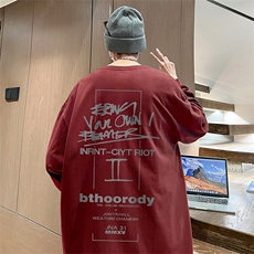 抖音得物供货量大从优可提供视频美式长袖T恤CT820特P25，男装T恤，电商A486-1