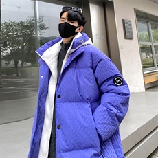 Y3656-P258羽绒服冬季新款90白鸭绒羊羔绒假两件宽松男外套，男装羽绒服，星座109