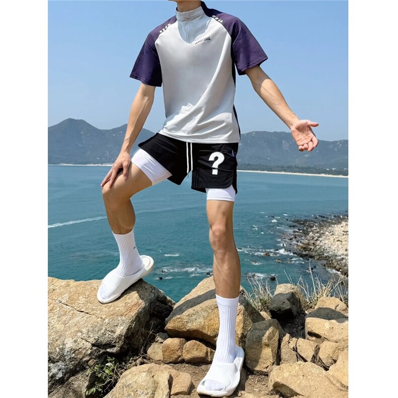 现货运动拼接短袖防晒吸湿排汗训练服807-3-MLLTX04特p27,男装防晒衣,星座807-3