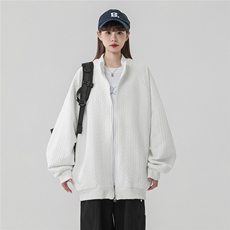 2026中性风菱形麻花辫花纹面料夹克女大码M-5XL休闲JK77086P65控，男装夹克，星座227-7