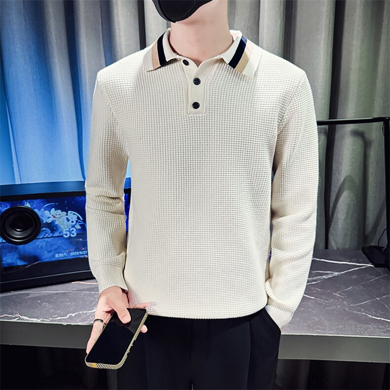 M93015-P68控98秋冬季POLO领毛衣男潮流时尚POLO领毛针织衫,男装针织衫/毛衣,电商A368